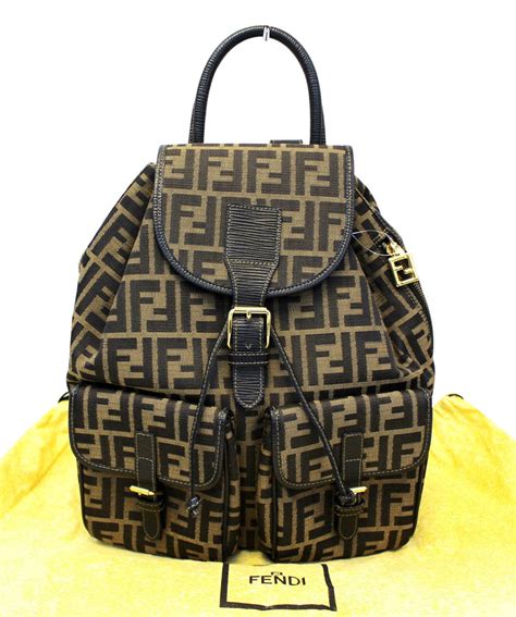 fendi zucca print backpack|how to authenticate fendi bag.